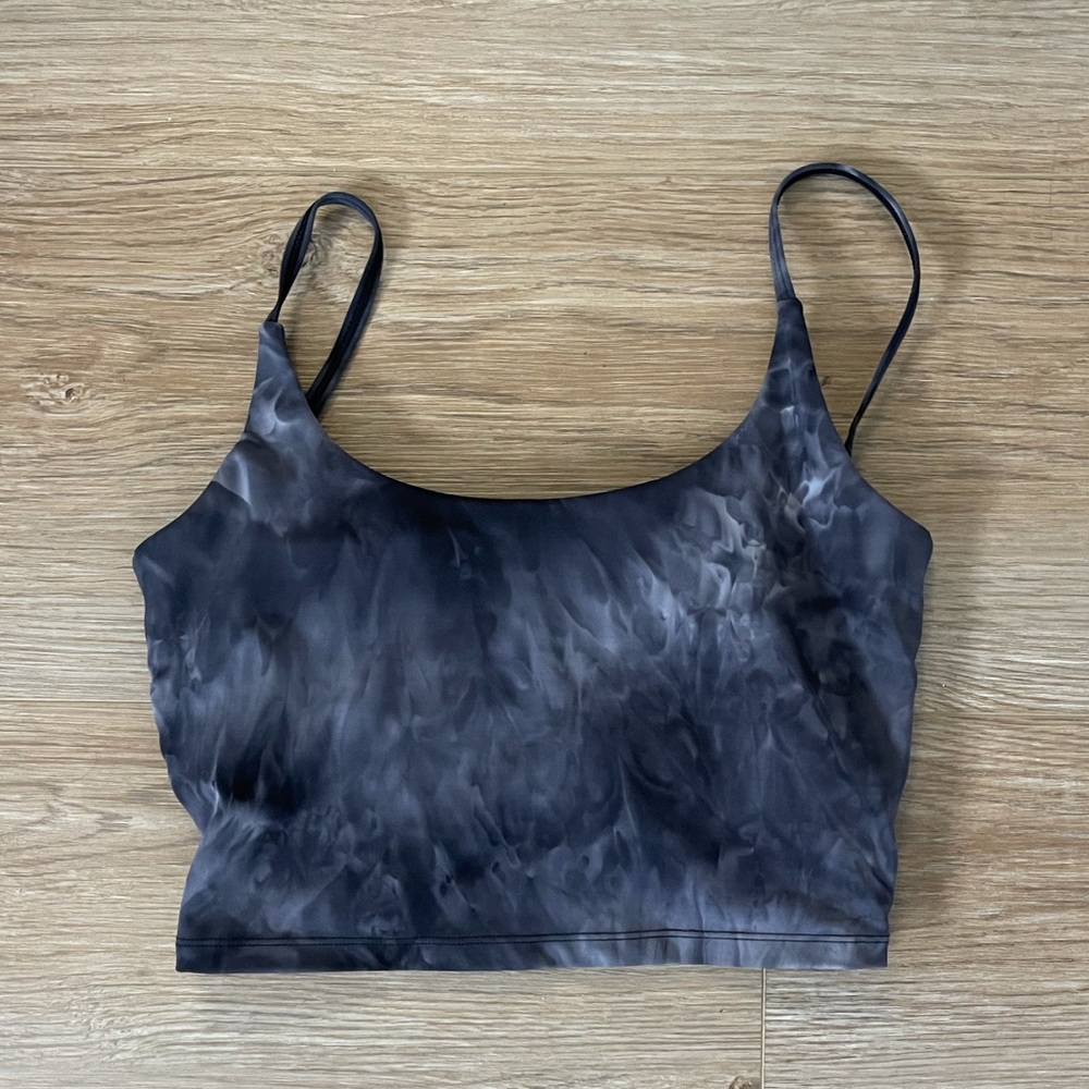 Tye Dye Gray Sports Bra